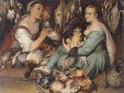 PASSEROTTI, Bartolomeo The Geflugelbandlerinnen oil painting